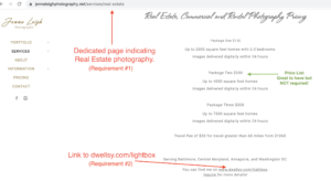 instructions for backlinking to Dwellsy Lightbox