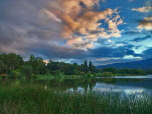 lake and sky