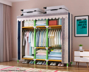 neatly packed closet