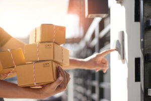 person delivering packages