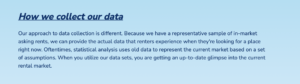 description of data collection explanation