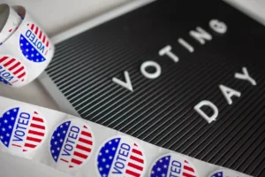 voting day sign